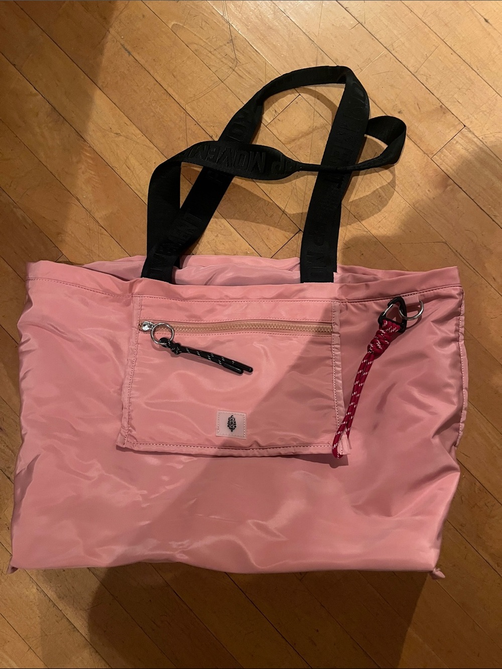 Home Team FP Movement Pink Tote Bag with Black Straps